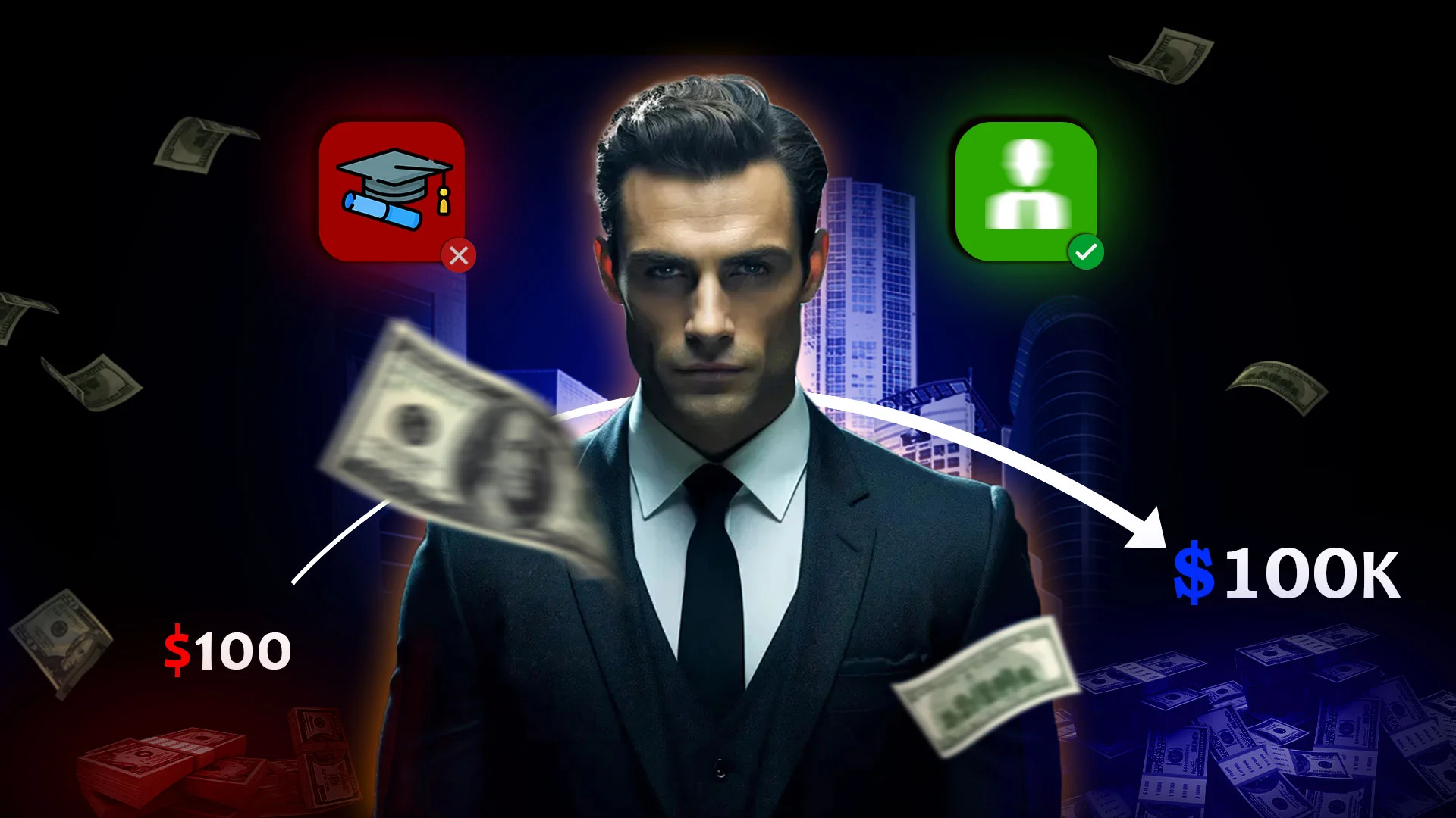 Custom YouTube thumbnail design example for tech channel